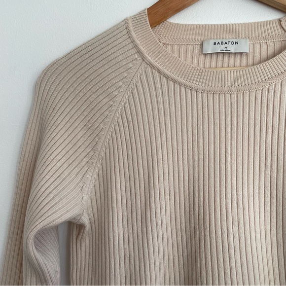 Babaton Cream Ribbed Sweater - Picture 2 of 8